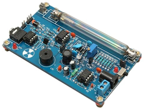 Telituny Kit di parti contatore fai-te non assemblato Modulo rilevatore di radiazioni nucleari con funzione di allarme sonoro e luminoso (Multicolore)