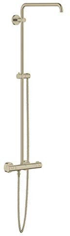 GROHE 26419EN0 Euphoria Shower System with Thermostat for Wall Mount, Brushed Nickel InfinityFinish