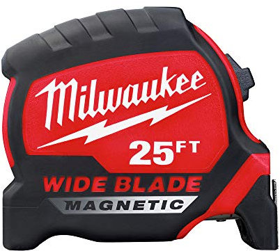 Milwaukee - Metro a nastro magnetico a lama larga, 7,6 m