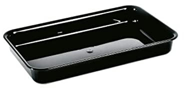 MAQA Plateau de comptoir A7 à bord arrondi 22x36 cm, Plateau de comptoir alimentaire pour présentation, Plateau de boucherie et charcuterie 36x22xH3.5 cm/1