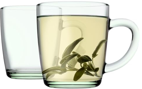 Pasabahce Aware Basic Mug, Set of 2, 340 Cc, Glass