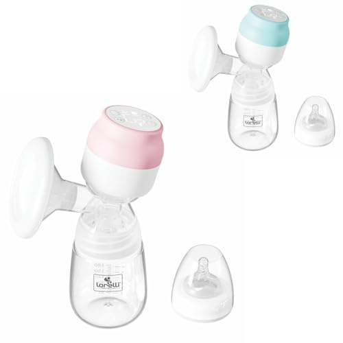 Lorelli Save Your Time elektrische Milchpumpe, für Zuhause und Unterwegs, Ergonomisch Pink Rosa