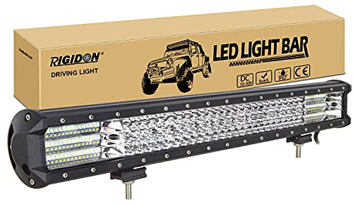 RIGIDON Led lichtleiste kfz, 12V 24V 23 Zoll 58cm 570W Spot Flut-Combo-Strahl Viererreihe offroad beleuchtung für SUV ATV, UTV, Traktor, LKW, Fahrzeuge, 6000K led nebelscheinwerfer, Led scheinwerfer