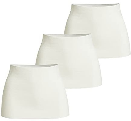 conta Leibwärmer 3er Spar-Pack, warmer Nierenschutz für Damen und Herren, Nierenwärmer aus Angora, Unterwäsche für den Lendenwirbelbereich & untere Rückenpartie in wollweiß, Größe: S-3XL