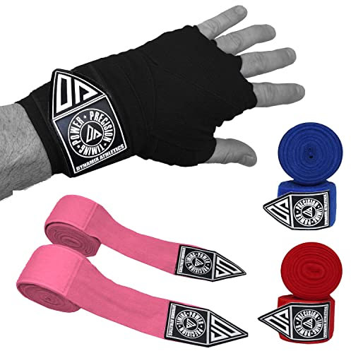 Dynamix Athletics Boxbandagen Vision - 2,50m - Elastische Boxbandagen für MMA Boxen Muay Thai Sparring - Daumenschlaufe und Klettverschluss (Blau)