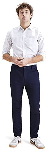 Dockers Original Chino Skinny, Pantalones para Hombre, Navy Blazer, 32W / 30L