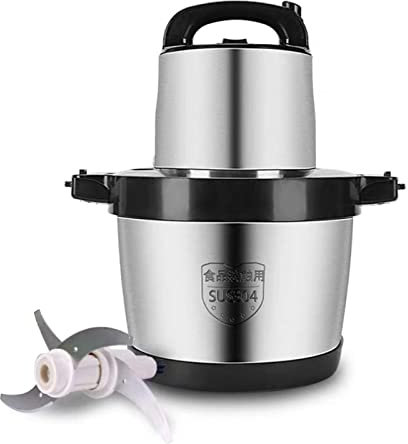 Hachoir à Viande électrique 6L, Grande Capacité 2 Vitesses Disponibles, Puissant Moteur En Cuivre Pur 1000 W, Robot Culinaire En Acier Inoxydable, Pour Un Usage Commercial Ou Domestique