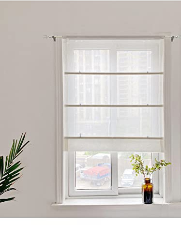 Yaland - Estor plisado (50 x 150 cm), color arena