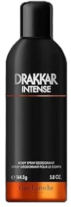 Guy Laroche Drakkar Intense, Body Spray for Men, A Deeply Sensual, Vibrant and Masculine Scent, With Bergamot, Lavandin and Moss, 200 ml