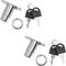 ZONADAH 2 lucchetti per porte scorrevoli, 23 mm, pratica serratura a cilindro con chiave, serratura per armadio, armadio, cassetti, ufficio, armadietto, lega, accessori per mobili, 2 pezzi