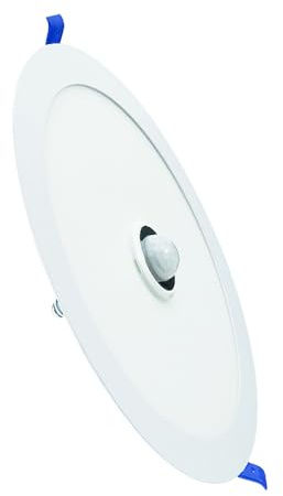 M Ledme - Panel de empotrar Circular Serie Sensor Light 18W, 1800LM Color 4500k Neutro, gran ángulo de luz, IP20, Aluminio/PC, Ideal para baños, Fácil de instalar. LM5574