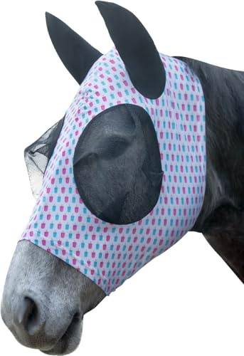 HKM Ice Cream insektsmask, vit/rosa, helblod