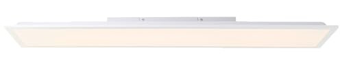 Lightbox Basic LED Aufbaupaneel | 100 x 25 cm | zeitloses Wand- & Deckenpanel mit weißem Rahmen & warmweißer Lichtfarbe (2700 K) | 2400 lm | für jeden Raum | aus Aluminium/Kunststoff