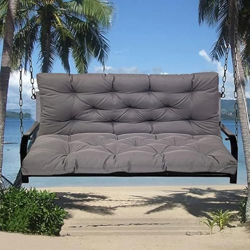 Outdoor-Schaukel-Sitzkissen, wasserdicht, Bankkissen für 2- und 3-Sitzer, Gartenmöbel, Rückenlehne und Liege, Sitzpolster für Terrassen-Sofa