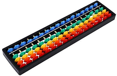 CIYODO Abacus Rechenschieber 17-stellig aus ABS als Lernspielzeug | Perlen Zählspielzeug im Chinesischen Stil, Mathe Lernspielzeug für Kinder und Lehrer