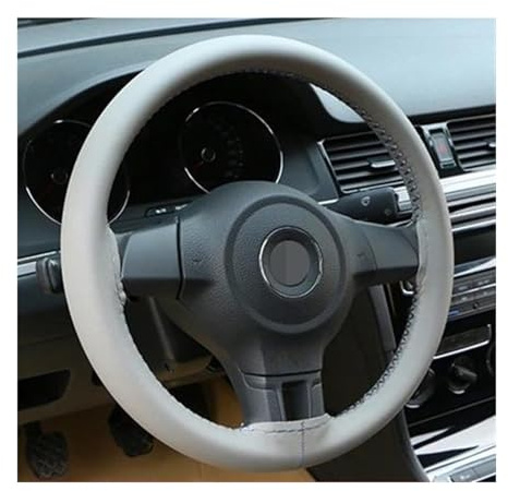 Rivestimento Protettivo Volante Coprivolante in morbida pelle fai-da-te Coprivolante universale per auto con treccia con aghi e accessori interni con filo(Black Red Thread)