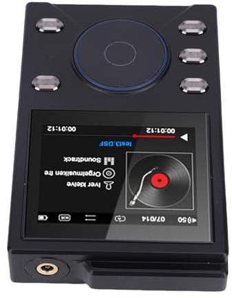 MENDUNER Lecteur MP3 HiFi Portable, Lecteur de Musique Bluetooth Haute Résolution, DSD DAC Flac sans Perte, écran D'affichage HD de 2,4 Pouces, Prend en Charge jusqu'à 256 Go (32 Go de Petite Carte