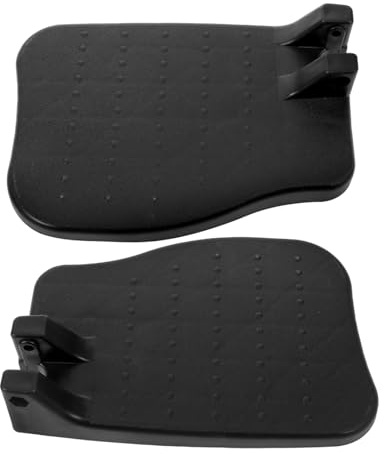 Gatuida Rollstuhl Fußstütze Paar Stabile Universelle Beinstützen mit Verdicktem Design Leicht Belastbar Ergonomisch für Mobilitätsroller und Rollstühle Komfort für Patienten