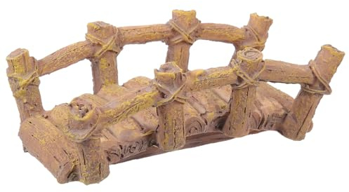 Beaupretty Miniatur Gartenbrücke aus Harz Kleine Sandtisch Brückenstatue für Selbstgemacht Landschaftsgestaltung Formstabil und Farbecht Dekorative Miniaturbrücke für Balkon und Hof
