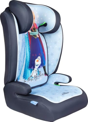 Tataway Disney Frozen I-Size R129- Barnbilstol 15-36 Kg (3,5-12 år), 100-150 Cm, Grupp 2/3, Kan Installeras Med Ett 3-punktsbälte, Ljusblått.