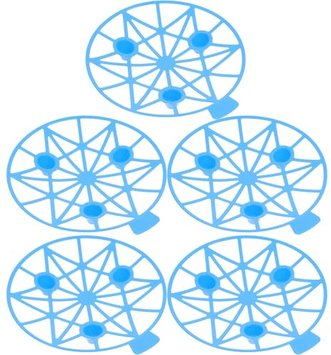 Didiseaon 5 Pièces Support de Pastèque en PP Bleu Fonction Protectrice et Treillis Stable pour Plantes et Framboisiers en Agriculture et Jardinage