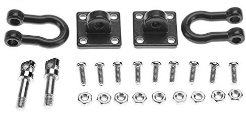 Dilwe RC Trailer Buckle, 2 Stück RC Shackle Lock Catch Zubehör für RC Climbing Crawler(Schwarz)