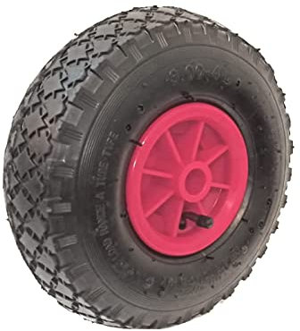 Union EGH04NCE - Rueda ECOVELÓ 3.00-4 (260 x 85) completa para carro de goma neumático cubierta para cámara