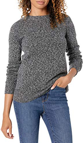 Amazon Essentials Maglione girocollo a maniche lunghe morbido al tatto, vestibilità classica, antracite, XXL