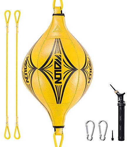 RetroFun Übungsboxball, Universal Speed ​​Trainingsball Double-End Speed ​​Bag Boxsack Boxsack mit Pumpe und Haken