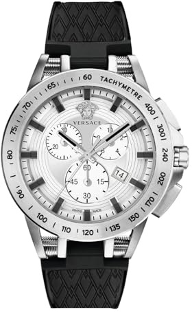 Versace Herrenuhr Chronograph Quarz Silikon - VE3E00121