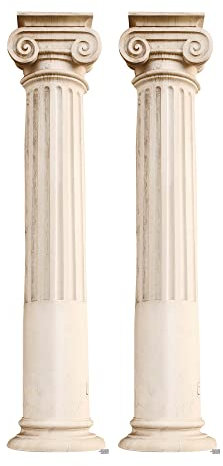 STAR CUTOUTS SC4150 Zwei Römische Säulen Große Pappaufsteller Antike Griechenland Rom Griechisch