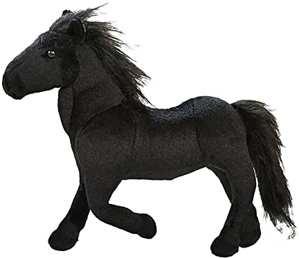 LICHENGTAI Kuscheltier Pferd, 32CM Pony Plüschtier Stofftier Spielzeug Umarmung Plüsch Kuhform Kissen Gefüllte Tierkissen Stofftierpuppe Geschenk für Baby Kinder Freunde Partner Valentinstag Jahrestag