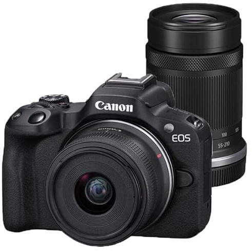Canon EOS R50 Camera with 18-45mm & 55-210mm Lenses