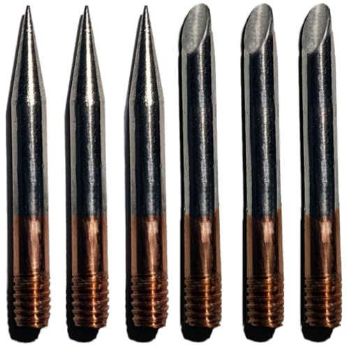 Lötspitze, Einschraubspitze, M4-Gewinde, Parkside, Ersatz - 6er Set Lötspitze Ersatz Lötspitzen Set Lötstation Tool Te mperaturregelung - 6 Stück