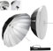NEEWER 130cm Parabolischer Reflektierender Regenschirm Fotografie, Studioschirm mit Silber Innenseite, weiche Beleuchtung mit Diffusor Abdeckung, Tasche, schnell faltbar für Kamera, Videolicht, NS2U