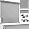 tillvex® Senkrechtmarkise 180 x 250 cm für Außen- und Innenbereich | Außenrollo wasserfest mit Handkurbel für Balkon, Terrasse & Garten | Balkonrollo Sonnenschutz aus Aluminium | Rollo Sichtschutz
