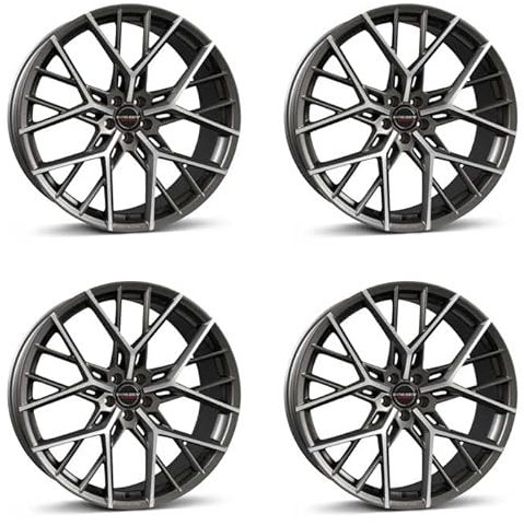 4x Borbet Felgen BY 8.5x19 ET42 5x108 titan polished matt kompatibel mit Volvo C30 S40 S60 S80 S90 V40 V50 V60 V70 V90 XC40 XC60 XC70 XC90