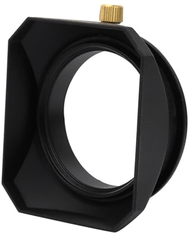 Paraluce per Fotocamera, 1 Paraluce per PC, Fotocamera Mirrorless Nera in Lega di Alluminio + Plastica per Fotocamere (58MM)