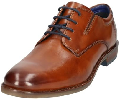 bugatti Herren Schnürstiefel, Männer Stiefel Kaltfutter,Chukka Boots,schnürung,Boots,Winterstiefel,Winterschuhe,Cognac (6300),44 EU/EU UK