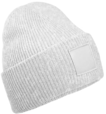 Beechfield B336 djup manschett tonad lapp mössa, Molnig grå, one size