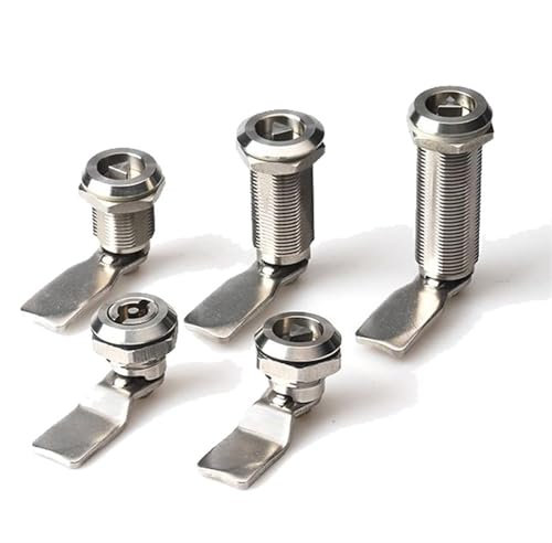 304 Stainless Steel Triangle Cam Lock MS705 Cabinet Lock Heightened for Distribution Box Tin Trunk Special Locks 1Pcs(Size D)