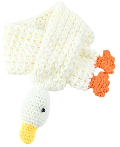 Duck Designs Kinderschal Gestrickt Halswärmer Weich Warm Cartoon Muster Für Kleinkinder Jungen Und Mädchen Outdoor Aktivitäten