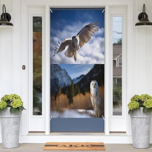Türabdeckungen mit Tieren und Landschaften, dekorative Valentinstags-Türdekoration, Fotografie-Banner, Türbanner für Veranda, Hintergrund, Poster für Urlaub, Party, Garten, Terrasse, Innen- und