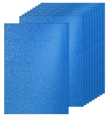 PATIKIL 20 Hojas De Cartulina Brillante Azul, 8.3x11.7 Pulgadas Papel Brillante A4 Cartulina Brillante Papel Brillante Para Manualidades Álbum De Recortes DIY Arte Boda Fiesta