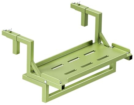 Qianly Balcon Rail de Balustrade Porte-Balustrade de Balustrade Jardin de Plante Jardin avec des Vêtements Suspendus Rale de Clôture en Métal en Pot