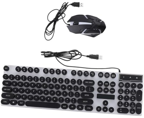 Ensemble Clavier et Souris de Jeu 104 Touches Abs Noir | Structure Molette Antidérapante 3d Suspendue , Trous de Drainage Multiples Contrôle Unique du Rétroéclairage