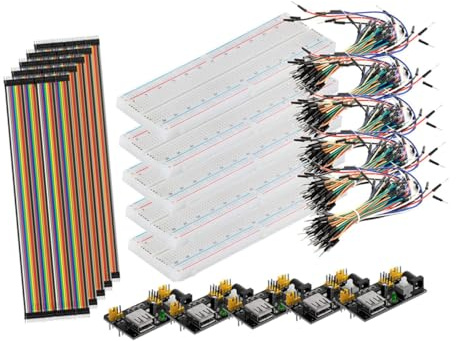 NUOBESTY Breadboard Power Supply Module Jumper Wires for Starter Learning Kit DIY Electronics Project