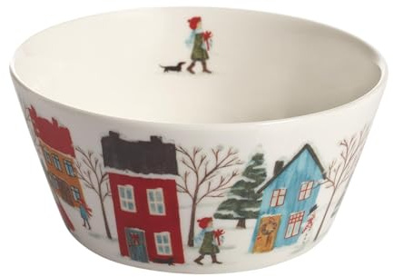 Naasgransgarden - 108003 - Müslischale, Weihnachten, Winter, Porzellan, 14cm x 6,5cm, 500ml