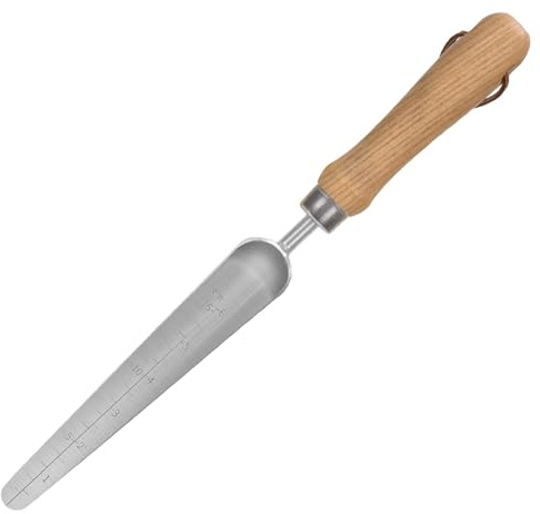 Gcljlmy Vanga da giardino con scala, pala a mano, portatile, piccola impugnatura antiscivolo, vanga da giardino, vanga da giardino per piantare e spostare