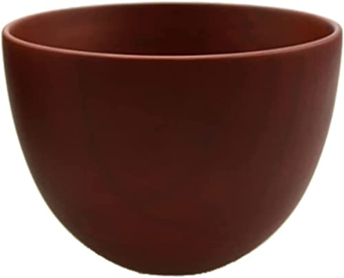 Träskål for frukt och sallad, Trä serveringsfat for, Hushållsartiklar, Risskål, Soppskål, Massiv träskål, 11,5x7 cm(Red Brown)
